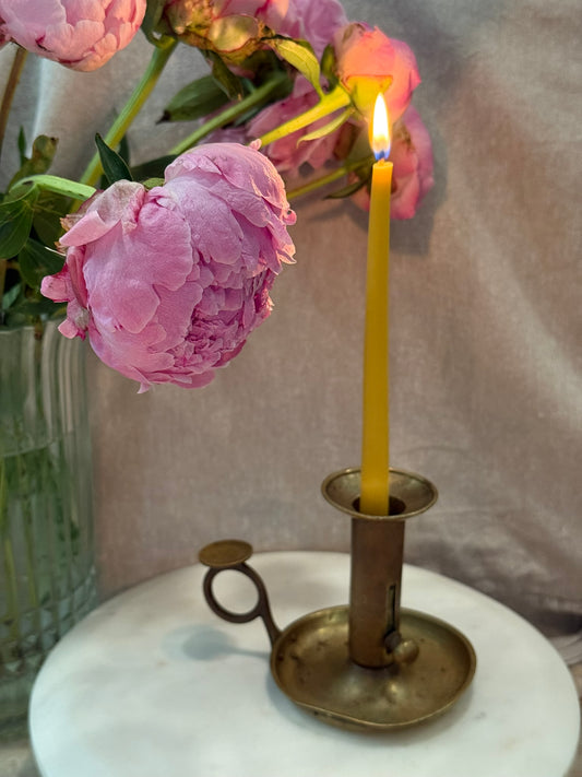 Hand-Poured Beeswax Candles — Set of Two