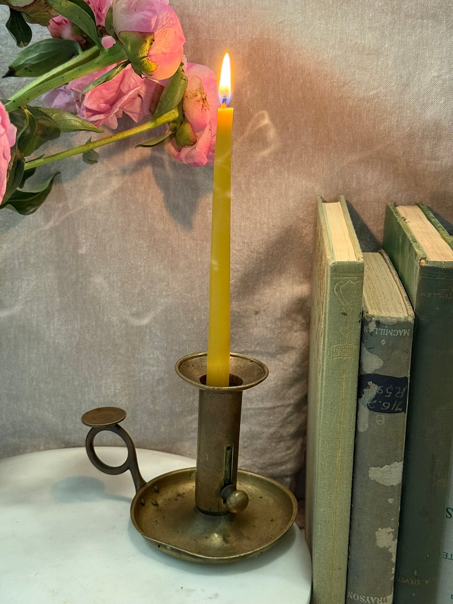 Hand-Poured Beeswax Candles — Set of Two