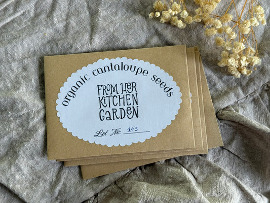 Organic Hand-Harvested Cantaloupe Seeds