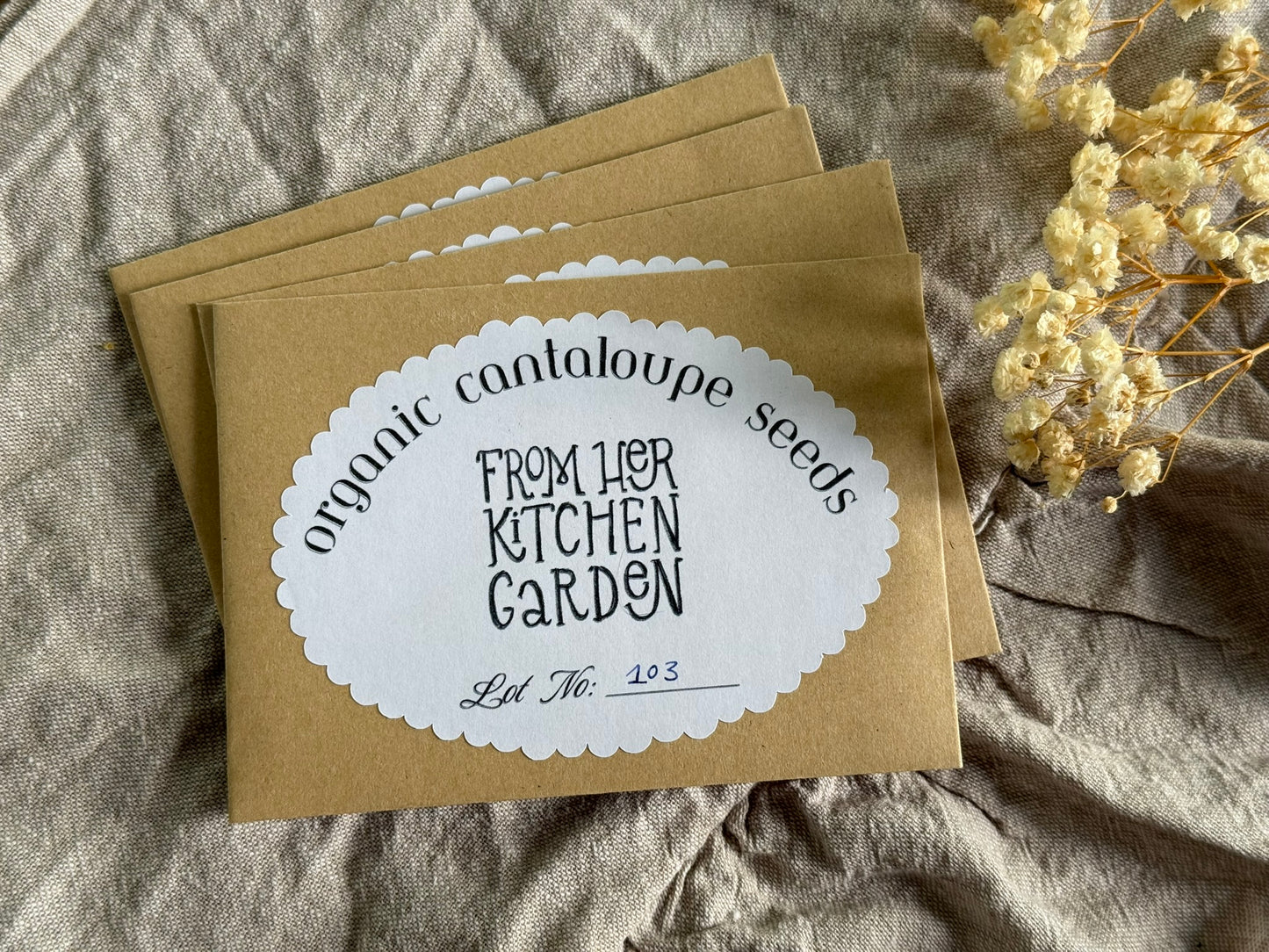 Organic Hand-Harvested Cantaloupe Seeds