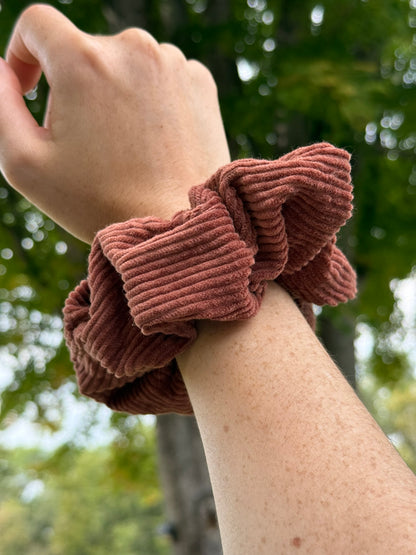 Upcycled Fall Scrunchies