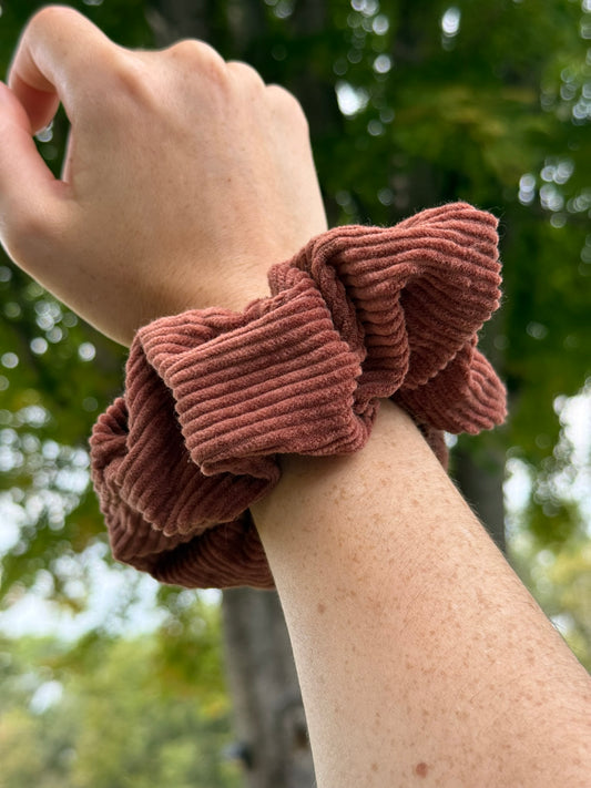Upcycled Fall Scrunchies